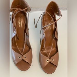 Aquazzura Beige Heel Sandal